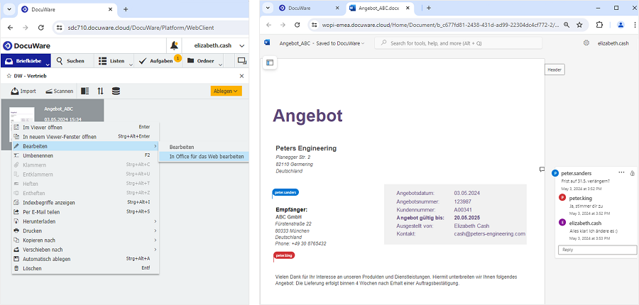 Ueberblick Live Zusammenarbeit
